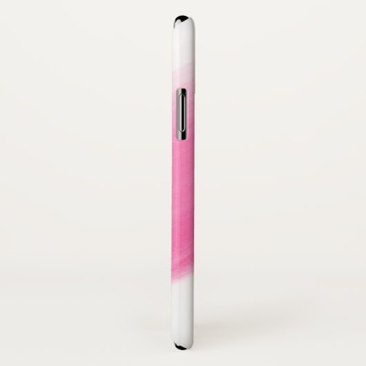 Brustkrebs-Bewusstsein Ribbon Wasserfarbe Case-Mate iPhone Hülle (Hinten/Rechts)