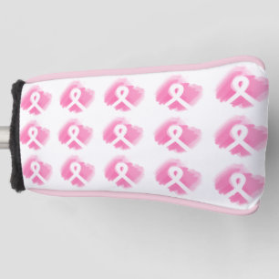 Brustkrebs-Bewusstsein Ribbon Wasserfarbe  Golf Headcover