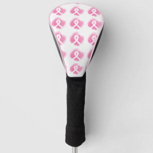 Brustkrebs-Bewusstsein Ribbon Wasserfarbe  Golf Headcover