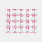 Brustkrebs Bewusstsein Ribbons Chemo Blanket Fleecedecke (Vorderseite (Horizontal))