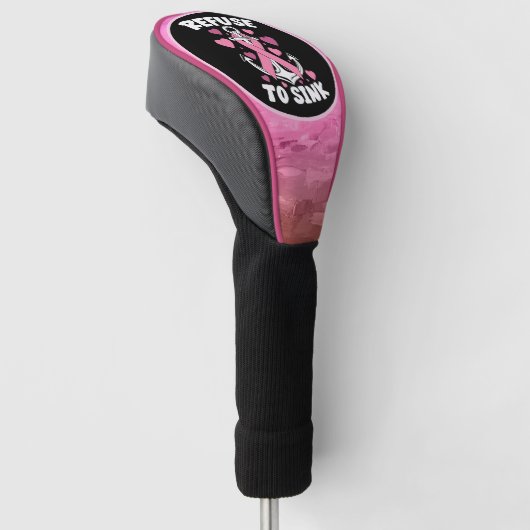 Brustkrebs-Bewusstsein rosa ABWEICHUNG Golf Headcover (angewinkelt)
