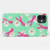 Brustkrebs-Bewusstsein rosa Band Case-Mate iPhone Hülle (Rückseite (Horizontal))