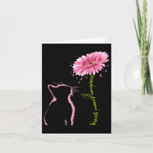 Brustkrebs-Bewusstsein Rosa Band Daisy Blume C Karte