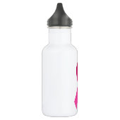 Brustkrebs-Bewusstsein rosa Band Edelstahlflasche (Links)