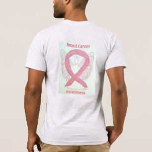 Brustkrebs-Bewusstsein Rosa Band Engel-Shirt T-Shirt