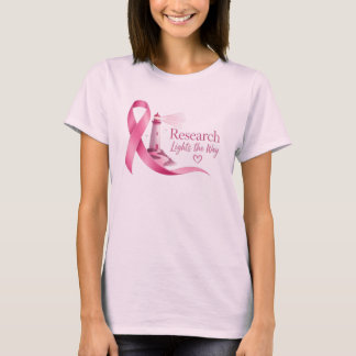 Brustkrebs-Bewusstsein Rosa Band Forschung T-Shirt