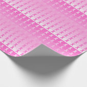 Brustkrebs-Bewusstsein Rosa Band Geschenkpapier (Ecke)