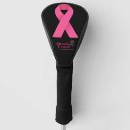 Brustkrebs-Bewusstsein Rosa Band Golf Headcover