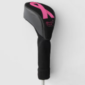 Brustkrebs-Bewusstsein Rosa Band Golf Headcover (angewinkelt)