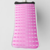 Brustkrebs-Bewusstsein Rosa Band Golf Headcover (Rotieren 90)