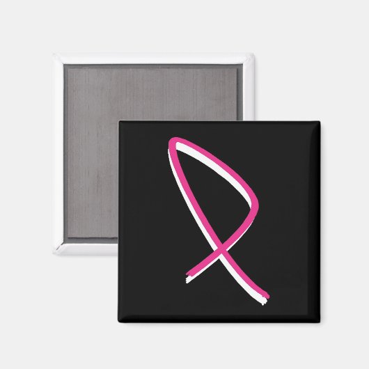 Brustkrebs-Bewusstsein Rosa Band I Magnet (Vorderseite/Rückseite)