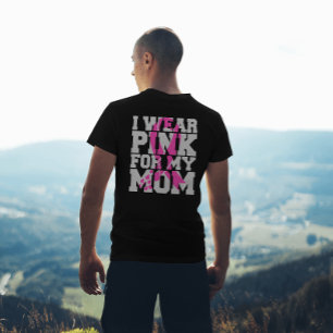 Brustkrebs Bewusstsein rosa Band I Tragen rosa T-Shirt