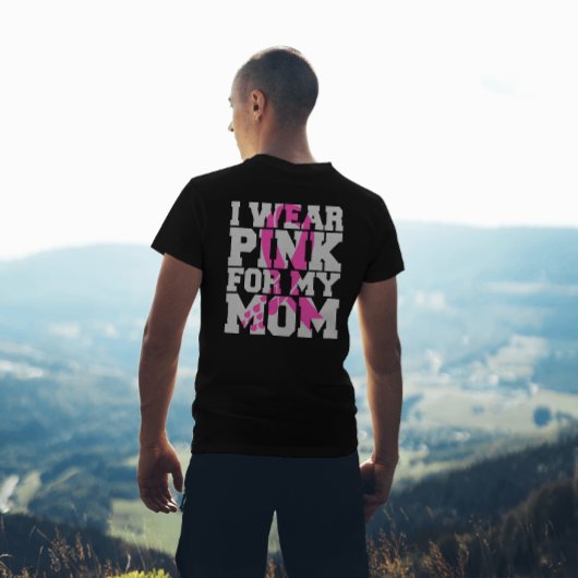 Brustkrebs Bewusstsein rosa Band I Tragen rosa T-Shirt