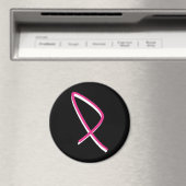 Brustkrebs-Bewusstsein Rosa Band II Magnet (In Situ (Geschirrspüler))