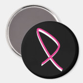 Brustkrebs-Bewusstsein Rosa Band II Magnet (Vorderseite/Rückseite)