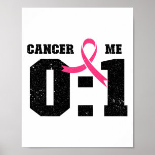 Brustkrebs Bewusstsein rosa Band - Me 1 Krebs Poster
