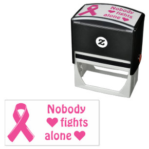 Brustkrebs-Bewusstsein Rosa Band Permastempel