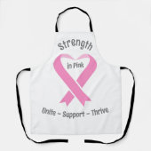 Brustkrebs-Bewusstsein Rosa Band Schürze (Vorderseite)