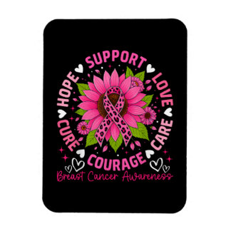 Brustkrebs-Bewusstsein Rosa Band Sonnenblume Hoffn Magnet