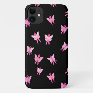 Brustkrebs-Bewusstsein rosa Bandschmetterling Case-Mate iPhone Hülle