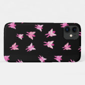 Brustkrebs-Bewusstsein rosa Bandschmetterling Case-Mate iPhone Hülle (Rückseite (Horizontal))