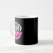 Brustkrebs-Bewusstsein Rosa Basketball Tee Kaffeetasse (Vorderseite Links)