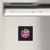 Brustkrebs-Bewusstsein Rosa Basketball Tee Magnet (In Situ (Geschirrspüler))