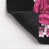 Brustkrebs Bewusstsein rosa Boxhandschuhe Rosa Ri Mousepad (Ecke)