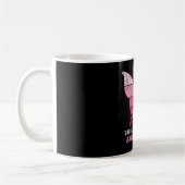 Brustkrebs-Bewusstsein rosa Butterfly-Geschenk Kaffeetasse (Links)