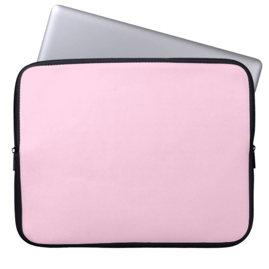 Brustkrebs-Bewusstsein rosa feste Farbe stylisch Laptopschutzhülle (Vorderseite)