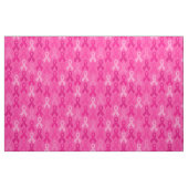 Brustkrebs-Bewusstsein rosa Flachbandmuster Stoff (Fat Quarter (45,7 x 55,9 cm))