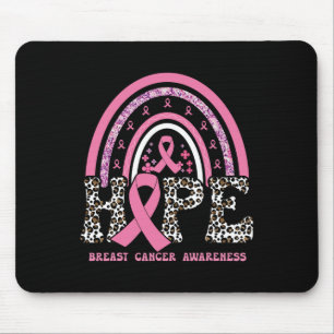 Brustkrebs-Bewusstsein rosa Halbmonatsunterstützun Mousepad