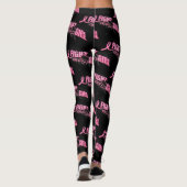 Brustkrebs-Bewusstsein rosa Kampf Leggings (Rückseite)