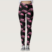 Brustkrebs-Bewusstsein rosa Kampf Leggings (Vorderseite)
