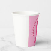 Brustkrebs-Bewusstsein rosa Pappbecher (Rechts)