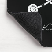 Brustkrebs Bewusstsein rosa Ribbon Stethoskop Er Mousepad (Ecke)