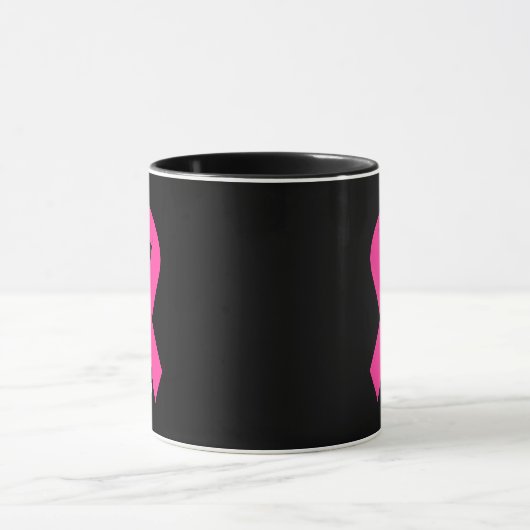 Brustkrebs Bewusstsein rosa Ribbon Survivor Tasse (Zentrum)
