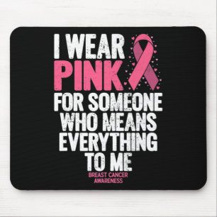Brustkrebs Bewusstsein rosa Ribbons im Oktober Wir Mousepad