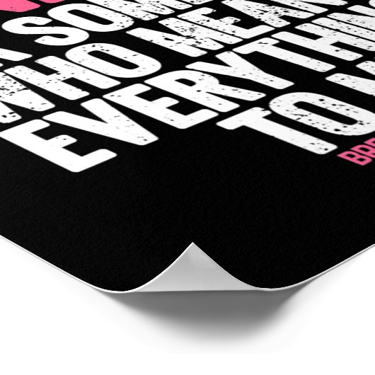 Brustkrebs Bewusstsein rosa Ribbons im Oktober Wir Poster (Ecke)