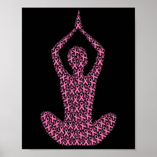 Brustkrebs-Bewusstsein rosa Schleife & Amp; Überle Poster