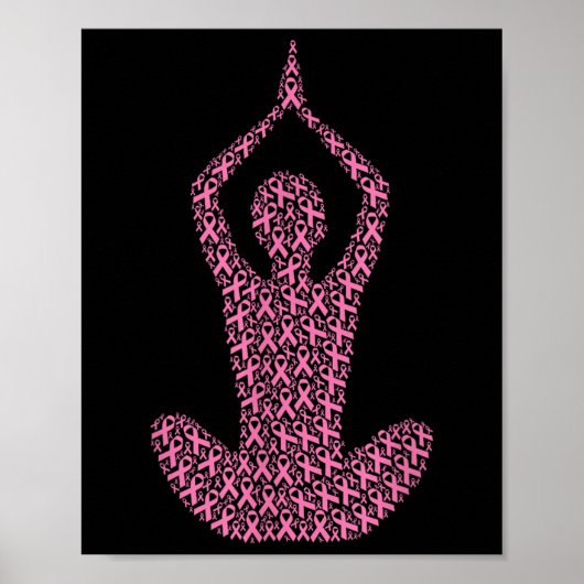 Brustkrebs-Bewusstsein rosa Schleife & Amp; Überle Poster (Vorne)