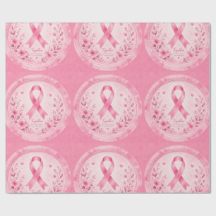 Brustkrebs-Bewusstsein Rosa-Schleife-Geschenkpapie Geschenkpapier