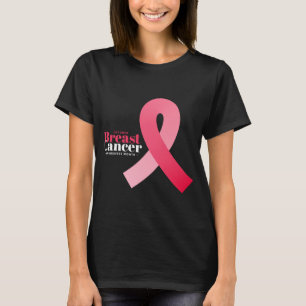 Brustkrebs-Bewusstsein rosa Schleifendesign T-Shirt