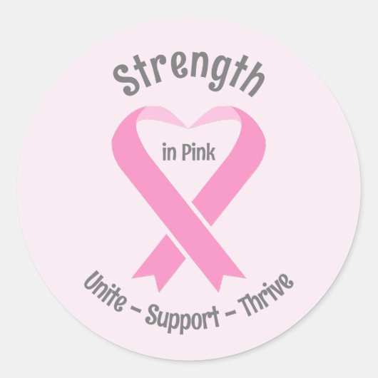 Brustkrebs-Bewusstsein Rosa Schleifenprägung Runder Aufkleber (Vorderseite)