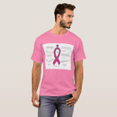 Brustkrebs-Bewusstsein rosa T-Shirt (Vorne ganz)