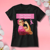 Brustkrebs-Bewusstsein Rosie the Riveter pink