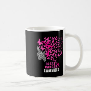 Brustkrebs-Bewusstsein Schmetterling Pink Ribbon-U Kaffeetasse