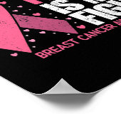 Brustkrebs Bewusstsein Shirts Ihr Kampf Brust Ca Poster (Ecke)