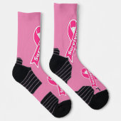 Brustkrebs-Bewusstsein Socken (Rechts)