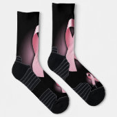 Brustkrebs-Bewusstsein Socken (Rechts)